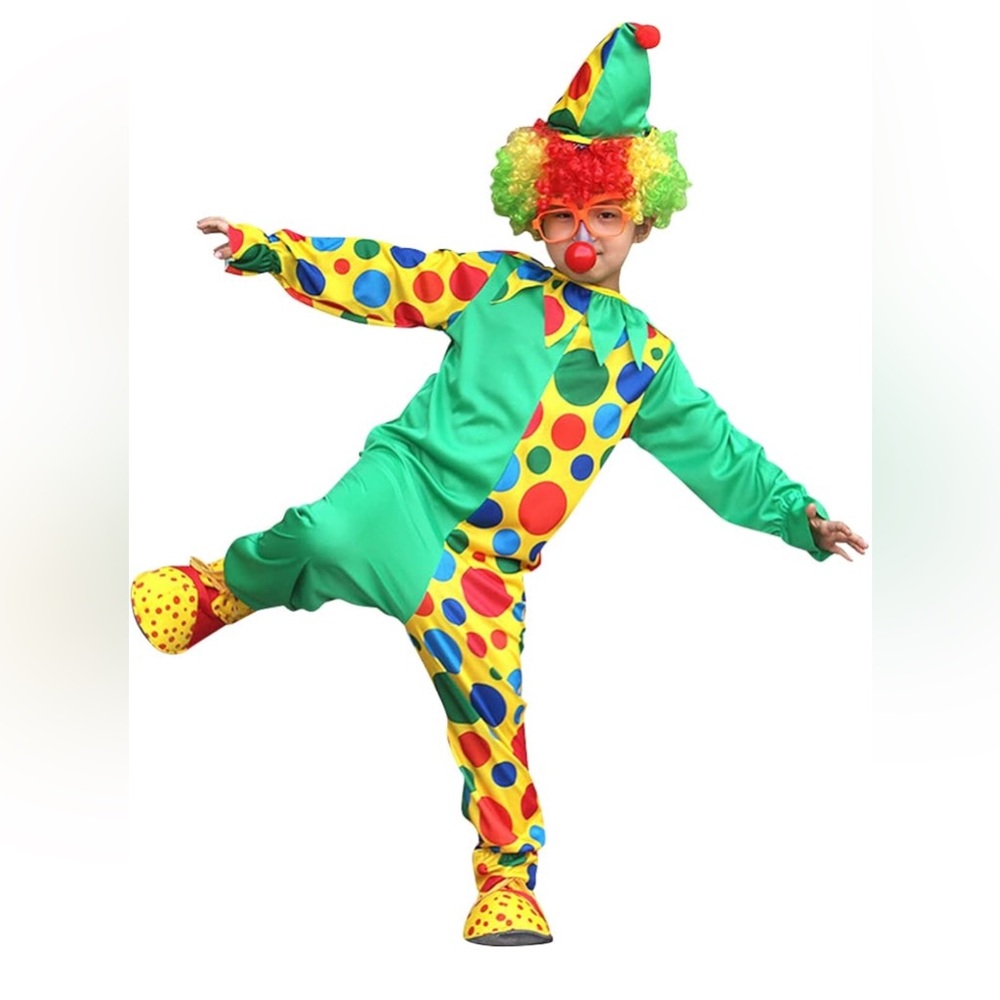 Clown Costume for Kids Funny Circus Costume